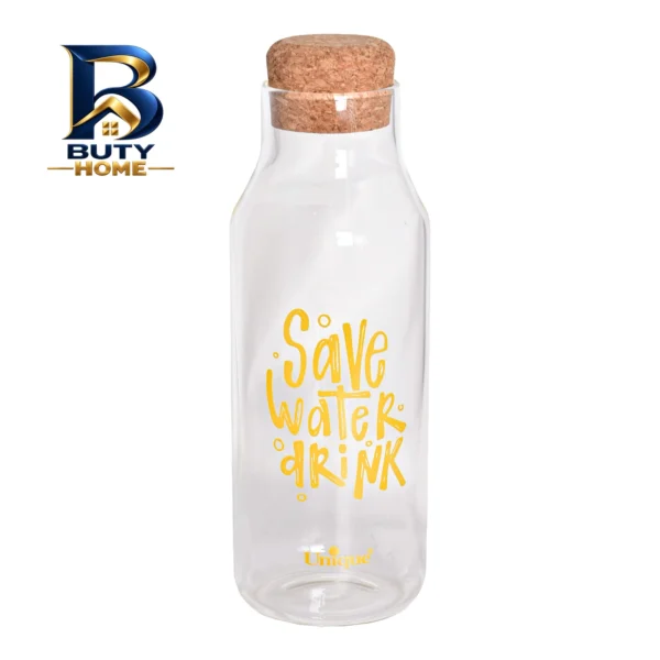 بطری آب یونیک طرح save water کد 3071 با گنجایش 1.03 لیتر