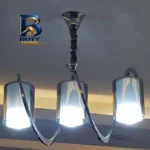 لوستر سه شعله نورهام مدل فنری