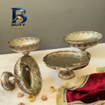 ست پذیرایی مسی مدل قلم زنی کد ZH۳۲۰.۱۴ مجموعه چهار عددی اصل
