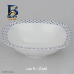 سرویس غذاخوری ۲۷ پارچه ۶ نفره چینی زرین ایران مدل کواترو ورنیکا باکیفیت