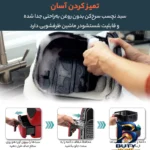 نمای کناری سرخ کن بدون روغن کوزوری مدل CP۱۵۸-AF اصل پروفایل و ساختار