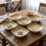 پیاله چینی پردیس کاشان مدل مجنون و لیلی بسته 6 عددی