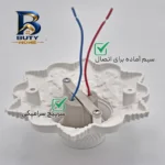چراغ دیواری و سقفی ۱ شعله مدل گچبری کد Decorative 01