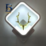 چراغ دیوارکوب اوپتیما مدل شاخ گوزن 111-2 با طرح لوزی