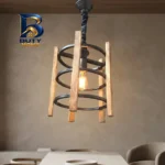 لوستر ۱ شعله شاهان تک مدل WOOD.۱۵ اصل