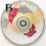قاب چراغ هالوژن مدل دکوراتیو طرح کریستال پایه G۴ کد G۱۷ بسته ۲ عددی اصل