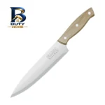 سرویس چاقو ۱۳ پارچه با تیغه استیل و دسته چوبی هپی کیچن مدل Stone Knife 13 و استند
