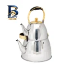 ست کتری و قوری نیکولو مدل دسته بالا گنجایش ۳ لیتر ۱ لیتر اصل