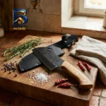 ساطور آشپزخانه الماس زنجان مدل f-۱۶۰ به همراه چاقو تیزکن اصل