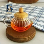 قوری زعفران مدل درب بامبو کد 1369n