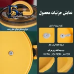 ظرف غذا گورمت مدل دو طبقه با طراحی دایره ای