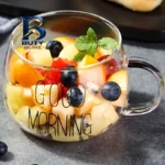 لیوان شیشه ای مدل GOOD MORNING