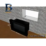 شومینه دیواری برقی بیستون مدل H.D_۱۱۰_L۲.bs اصل