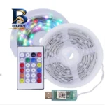 ریسه ال ای دی هوشمند بلوتوثی مدل فول کالر کد RGB IC usb 5v طول 10 متر