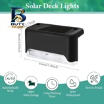 چراغ خورشیدی پارکی مدل Solar Deck بسته ۱۲ عددی