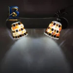 چراغ آینه ای دو شعله کریستالی مدل بالا کد 9638