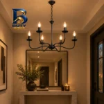 لوستر 6 شعله شاهان تک مدل 6.KCS با طراحی مدرن