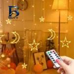 ریسه ال ای دی طرح ستاره و ماه نامنظم طول 2.5 متر