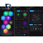 چراغ تزئینی دیواری RGB-Smart با طرح آتش بازی