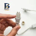سوکت رابط برق ریسه ال ای دی شلنگی مدل گرد بسته ۵ عددی