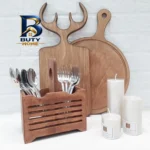 تخته گوشت چوبی طرح شاخ گوزنی مدل کد 01