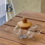 قوری زعفران مدل پیرکس با طراحی زیبا