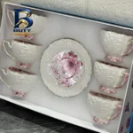 سرویس چای خوری ۱۲ پارچه ۶ نفره مدل dantella f شاهین