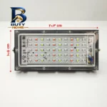 پروژکتور 50 وات نوراک مدل RGB ریموات دار چند رنگ