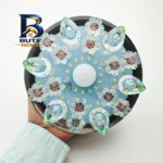 لوستر سقفی زد اف آر مدل کریستالی سه حالته کد 6881