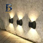 چراغ خورشیدی دیواری مدل دوطرفه پازلی بسته ۲ عددی