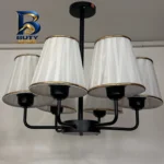 لوستر 6 شعله نورهام مدل کاج BLCK