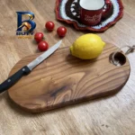 تخته برش چوب گلچین مدل سنجد بیضی
