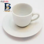 سرویس قهوه خوری ۶ پارچه شرکت صنایع چینی تقدیس مدل هتلی کد ۴