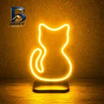 تابلو نئونی طرح گربه کد p۰۱ اصل