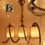 لوستر سه شعله نورهام مدل فنری