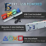 چراغ رومیزی طرح آیکون پلی استیشن 5 مدل Playstation Heritage