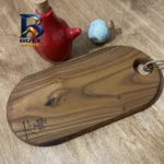 تخته برش چوب گلچین مدل سنجد بیضی