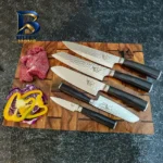 سرویس چاقو آشپزخانه ۵ پارچه کوکینگ فلیم مدل SW Pro 5