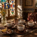 ست فنجان و نعلبکی ۸ پارچه ۴ نفره مدل موکا