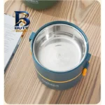 ظرف غذا گورمت مدل دو طبقه با طراحی دایره ای