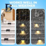 چراغ خورشیدی پارکی مدل Solar Deck بسته ۱۲ عددی