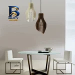 لوستر مدل چراغ آویز چوبی کد L۱۷ اصل
