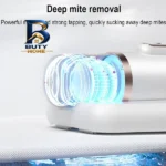 جارو شارژی تخت خواب MDHL مدل UV با مکش قوی و نور