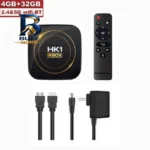 اندروید باکس مدل HK۱ RBOX ۶۴/۴GB به همراه کیبورد بی سیم اصل