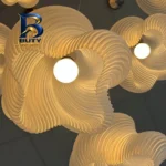لوستر افزا سازان نمای سوم مدل خامه ای کد 15
