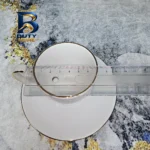 ست فنجان و نعلبکی ۱۲ پارچه مدل خط طلا کد 360021