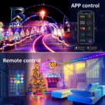 ریسه ال ای دی مدل RGB رنگی طول 10 متر