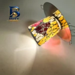 قاب چراغ هالوژن مدل دکوراتیو طرح کریستال پایه G۴ کد G۱۷ بسته ۲ عددی اصل