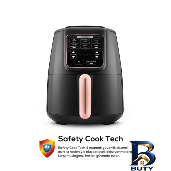 نمای کناری هواپز کاراجا ۴ لیتری مدل Air Pro Cook 3 in 1 XL پروفایل و ساختار