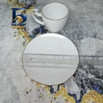 ست فنجان و نعلبکی ۱۲ پارچه مدل خط طلا کد 360021